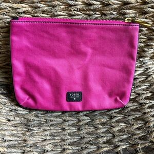 Fossil Fuchsia Cosmetic Bag